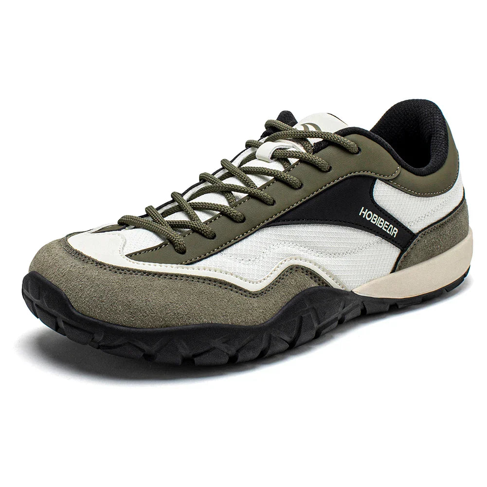 Wide Width Hiking Shoes Unisex Trekking Trail Running Sneakers Retro Non Slip Lace-Up Walking Shoes