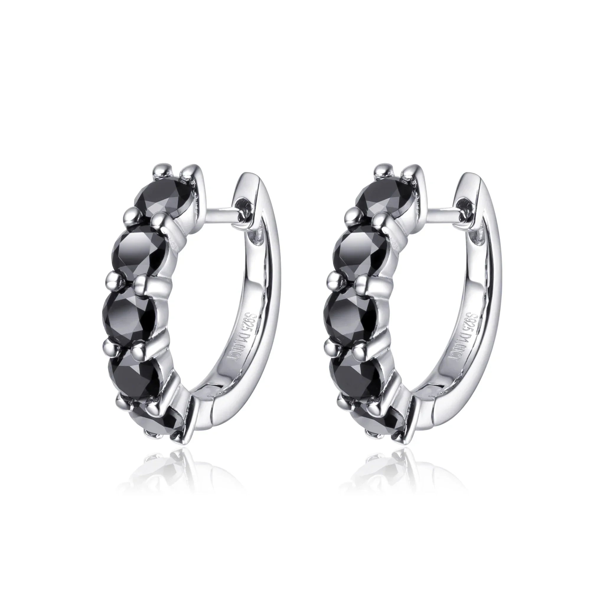100% Real 3.5mm 0.2ct Moissanite Hoop Earrings for Women S925 Sterling Silver Earring Luxury Designer Wedding Fine Jewelry