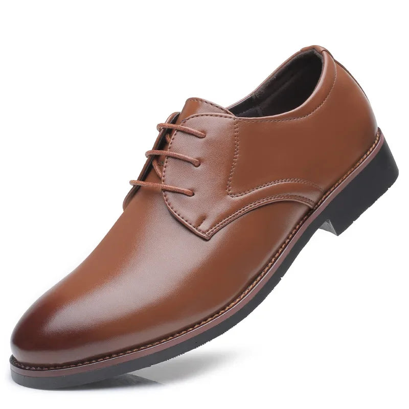 Men's Breathable Leather Shoes – Lightweight Casual Slip-On Walking Loafers