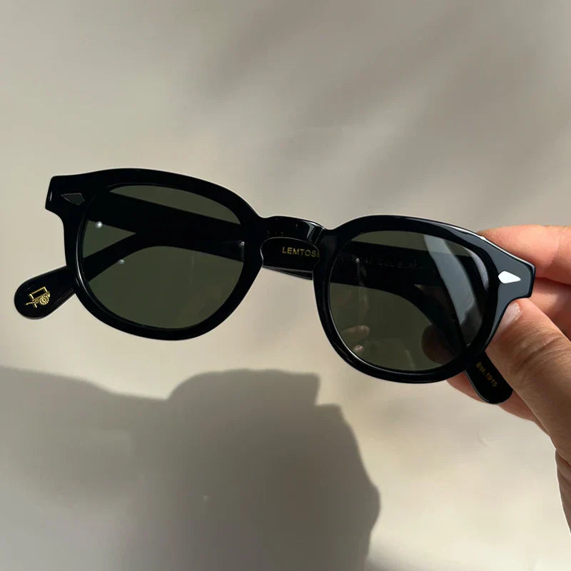 High Quality Sunglasses Man Johnny Depp Lemtosh Polarized Sun Glasses Woman Luxury Brand Vintage Acetate Frame With Original Box