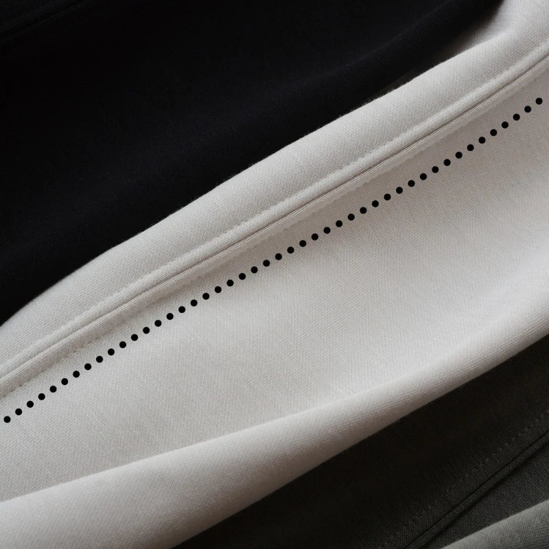 Shape-Retention & Pilling-Resistant Long-Sleeve Tee: Contrast Collar Design + Stretchy Fit Men's Undershirt