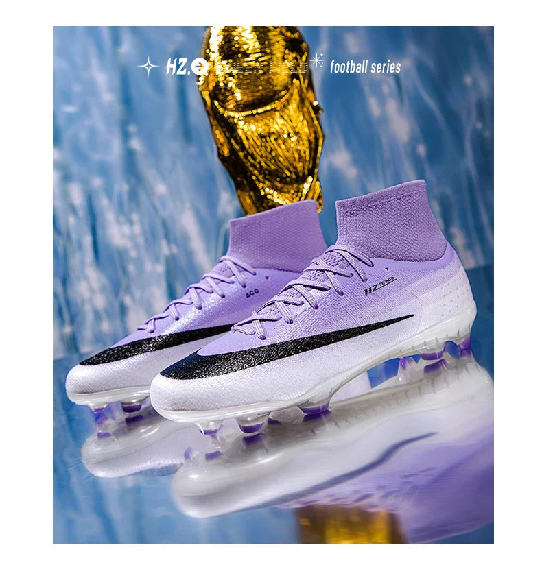New Men Soccer Shoes Hot Sale Football Boots Women Professional TF/FG Sneakers Unisex High-quality Futsal Cleats Ultralight