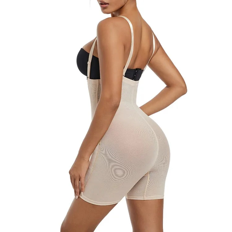 Light Shapewear Bodysuit Body Shaper Women Belly Sheath Waist Trainer Reductive Slimming Underwear Thin Breathable