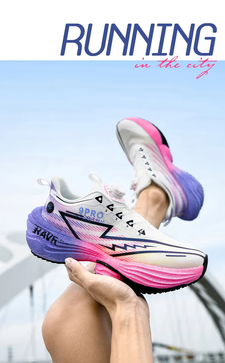 2025 New Men's Running Shoes Cushioning Carbon Plate Racing Marathon Athletic Shoes Comfortable Non-slip Sports Tennis Shoes