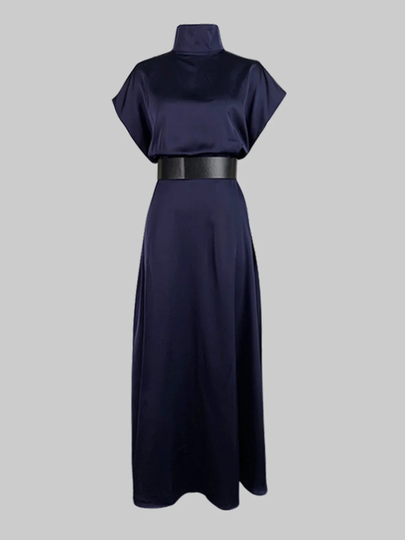 Party Elegant Long Dresses Women Clothing 2025 New in Tied Waist High Neck Holidy Formal Evening Maxi Dresses for Woman
