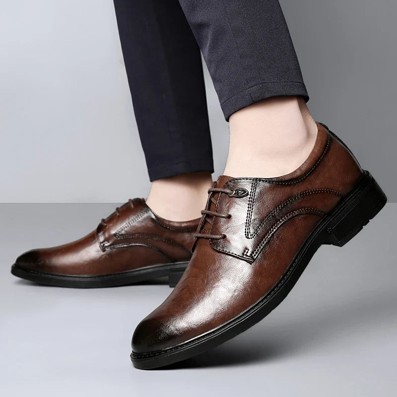 Men's Casual Shoes Genuine Leather Lace-Up Oxford Shoes For Men Fashion Sneakers Luxury Brand Male Derby Shoes Business Footwear
