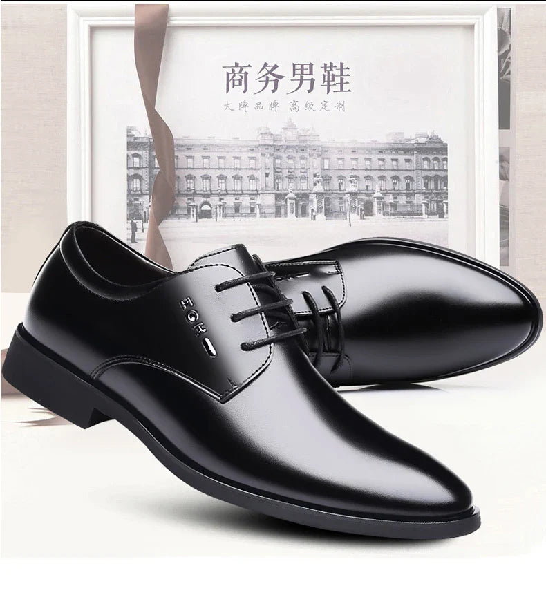 Men's New Business Leather Shoes Soft Soled Work Footwear Outdoor Non Slip Formal Shoes Fashion Casual Male Shoes Zapatos Homme