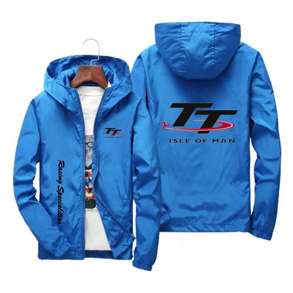 Men's Spring and Autumn Windproof Zipper Hooded Irish TT Outdoor Sports Quick drying Skincare Tower Fishing Jacket 2024 Edition