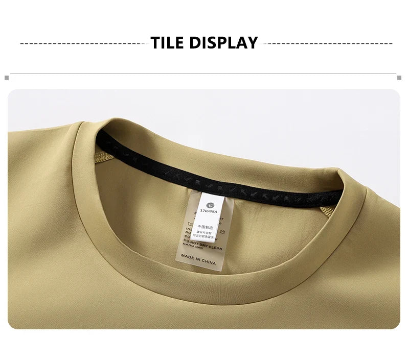 Men's High-Quality Outdoor Sports Long-Sleeved T-Shirt Autumn Winter Spring Leisure Running Leisure Tops