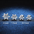 1-4CT GRA Certificated Moissanite Screw Earrings For Women Party Fine Jewelry 6 Prong S925 Sterling Silver Diamond Earring