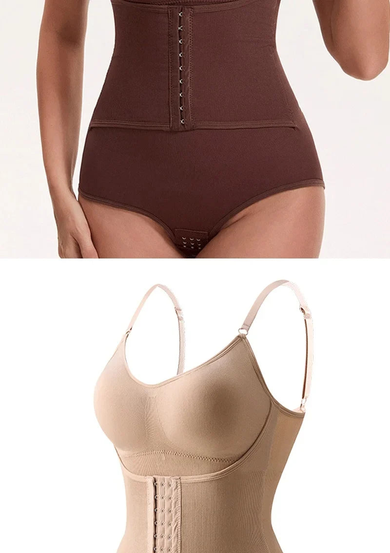 Naisstoo women shapewear bodysuit tummy control tight slimming body shaper bodysuit with bras