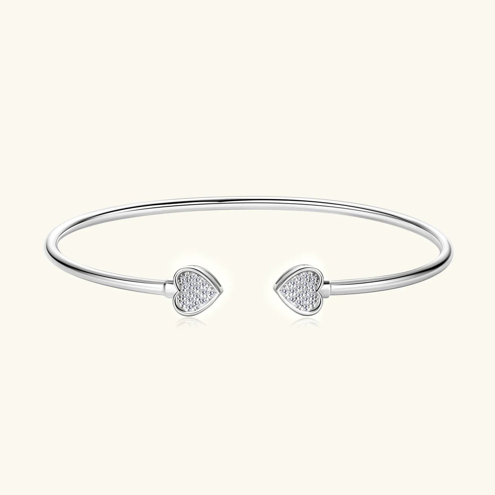 0.5CT Moissanite Bangle Bracelet 18K Gold Plated 925 Sterling Silver Classic Bangle Bezel Set Diamond Bracelet for Women Gifts