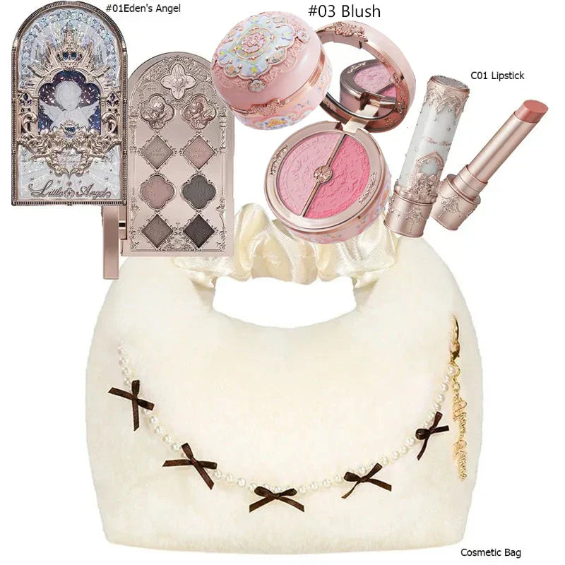 Makeup Set Box Full Swan Bear Garden Collection Embossed Blush Shine Lipstick Kit Foundation  All in Maquiagem Kit
