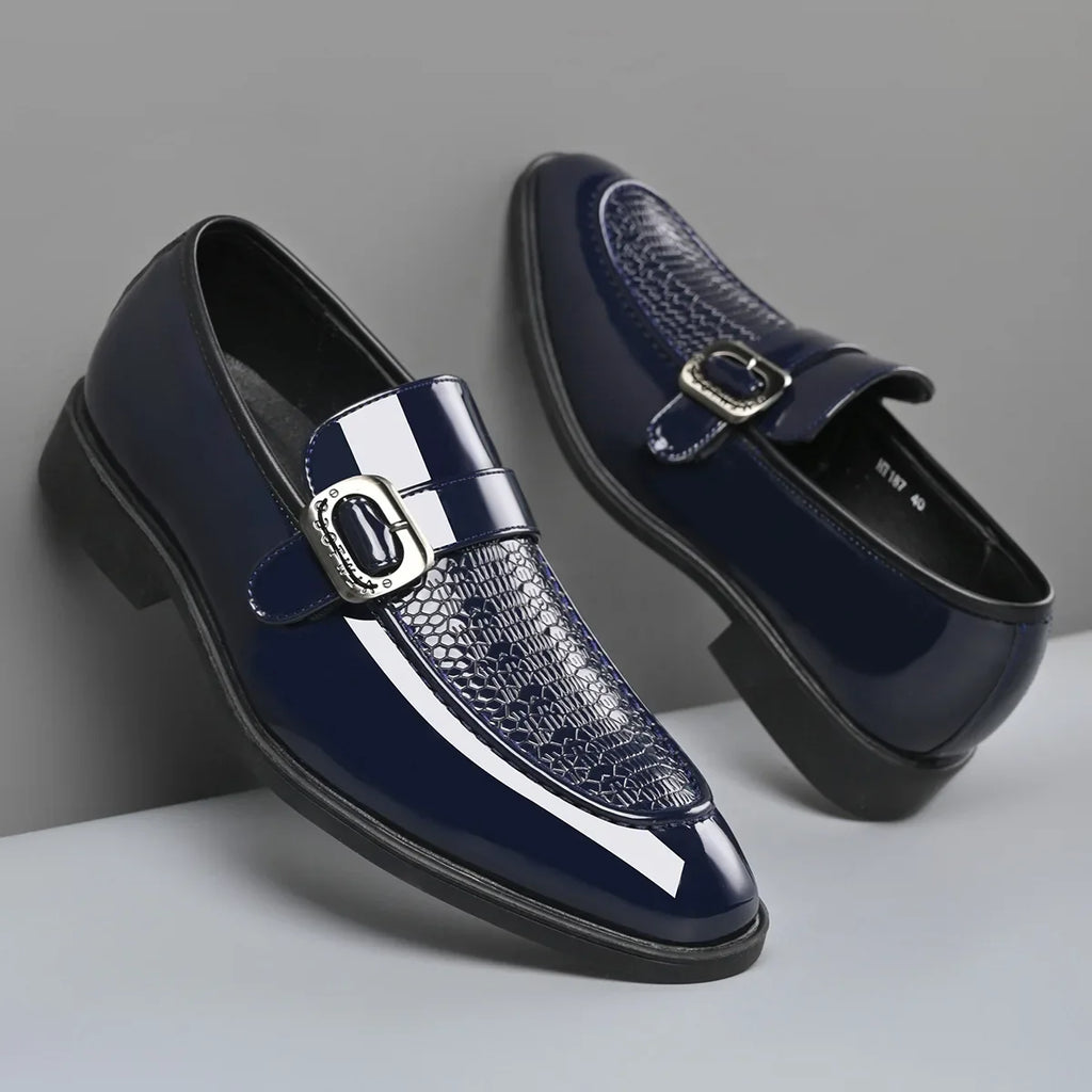 Party Wedding Oxford Footwear New Arrival Leather Men Casual Shoes Office Work Business Shoes Pointed Toe Loafers Brogue Shoes
