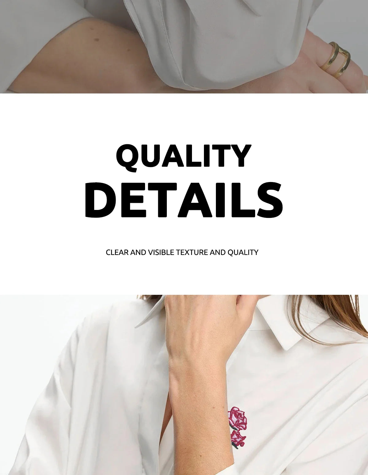Women's Temperament Embroidery Lapel Tops single-breasted Commuter Long Sleeve Shirt Summer Casual Tops