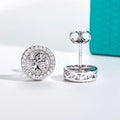 0.29cttw Iced Out Moissanite Stud Earrings 925 Sterling Silver Angel Earring New Age Hip Hop Jewelry for Men And Women