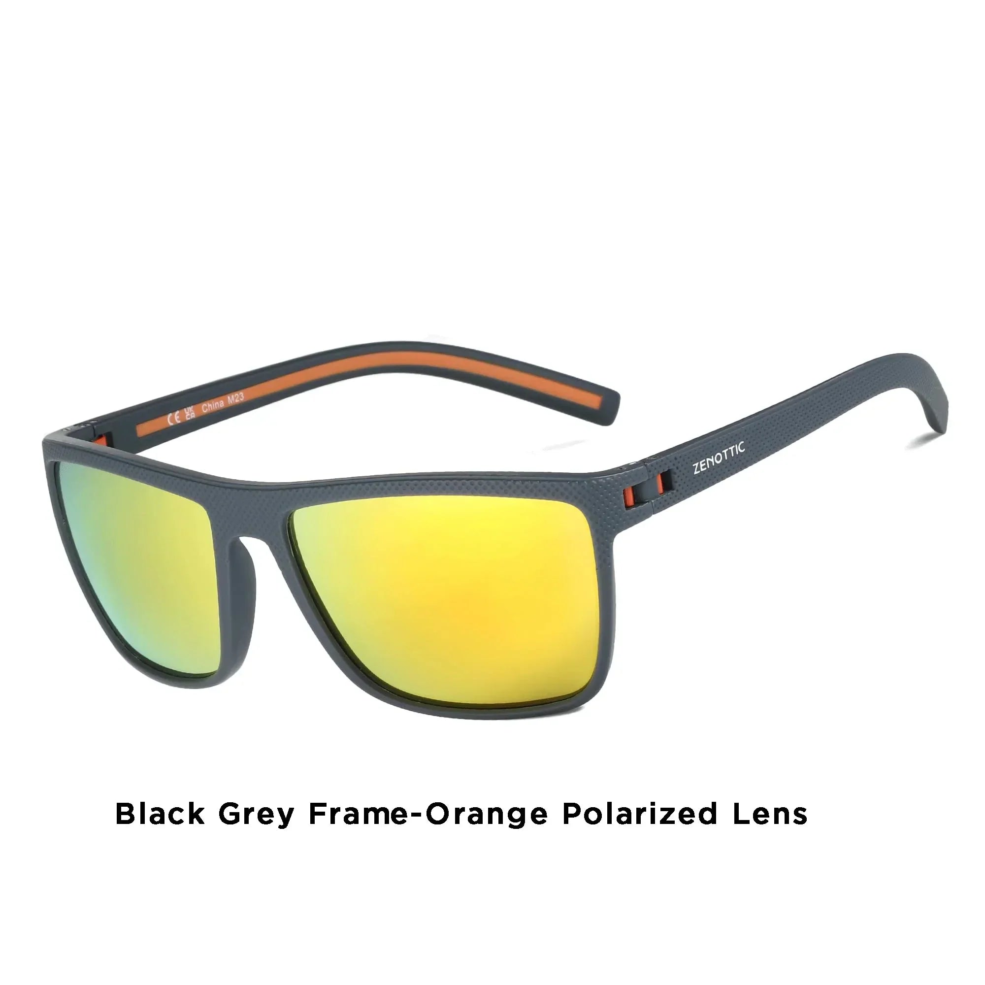 Polarized Sunglasses for Men Lightweight TR90 Frame UV400 Protection Square Sun Glasses