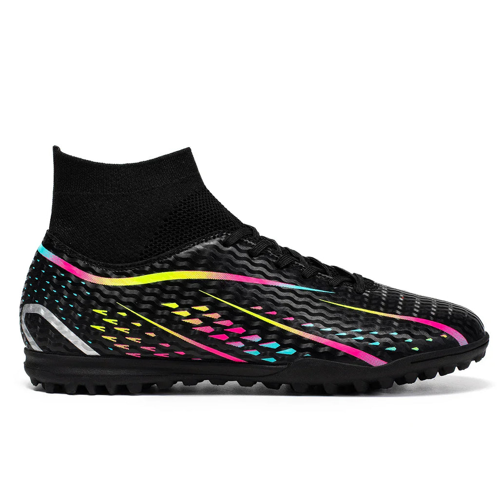 Classic TF Turf football shoes PU Fabric Comfort Upper Rubber Abrasion Resistant Sole Unisex Kids Sports Sneakers