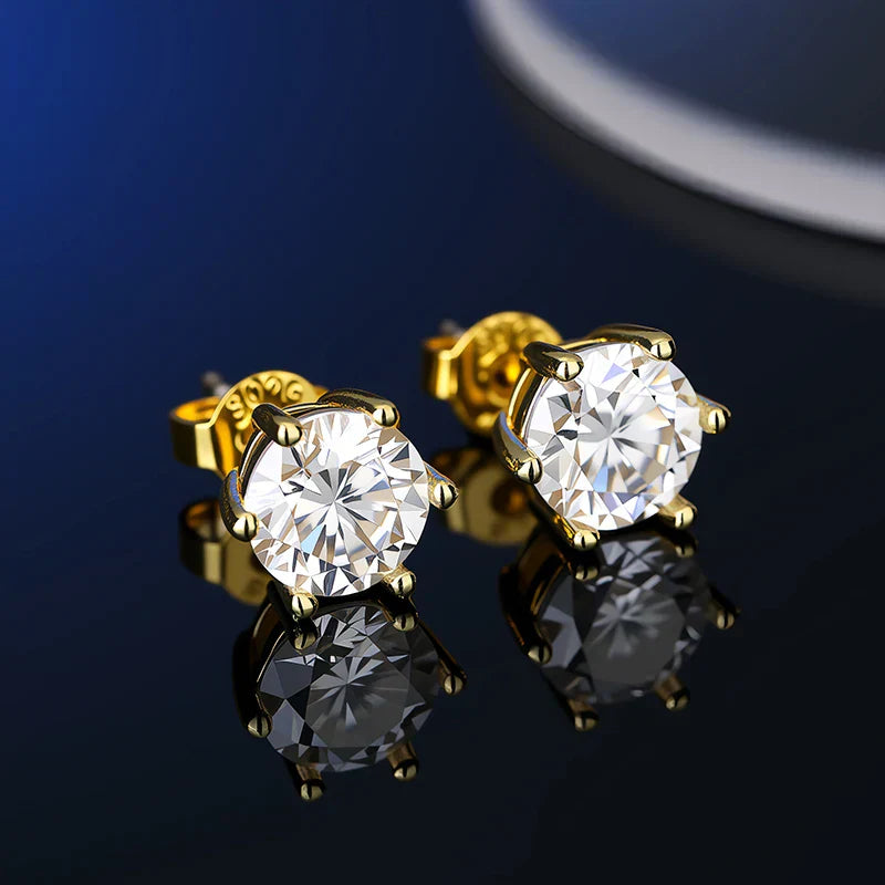 GRA Certificate Promotion 100% Moissanite Earrings for Women Pass Diamond Test Pen Ear Studs 925 Sterling Silver Fine Jewelry