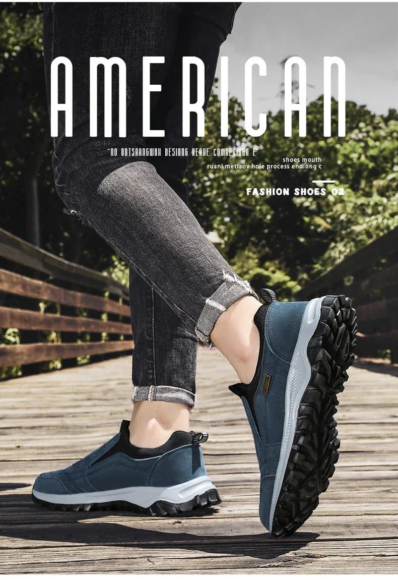 Outdoor Comprehensive Training Shoes Casual Men's Shoes Breathable Suede Leather Shoes Non-slip Walking Shoes Sports Shoes