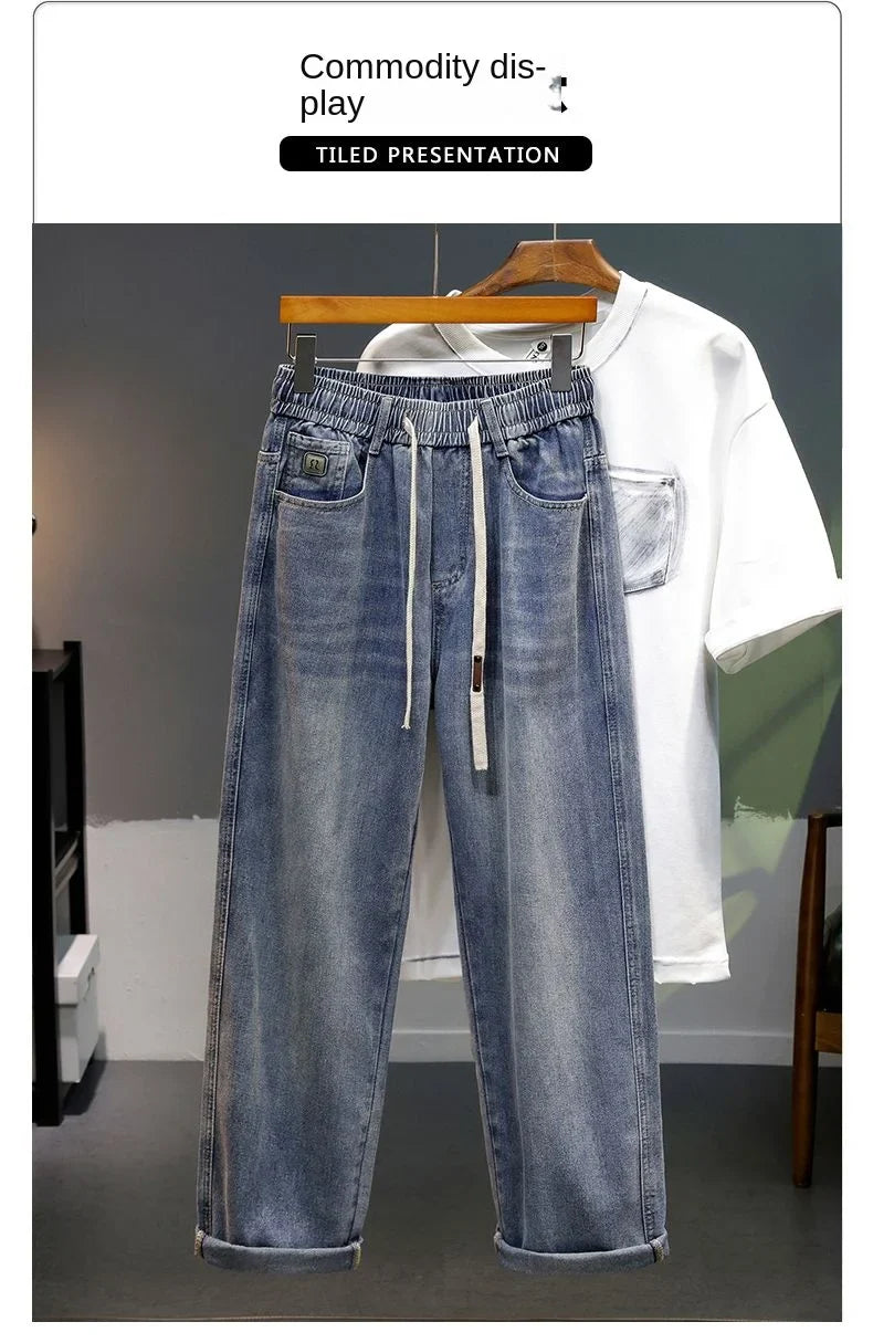 Men's Loose Straight Leg Jeans 2026 New Style Casual Comfortable Men's Denim Trousers Fashionable Male Fashion