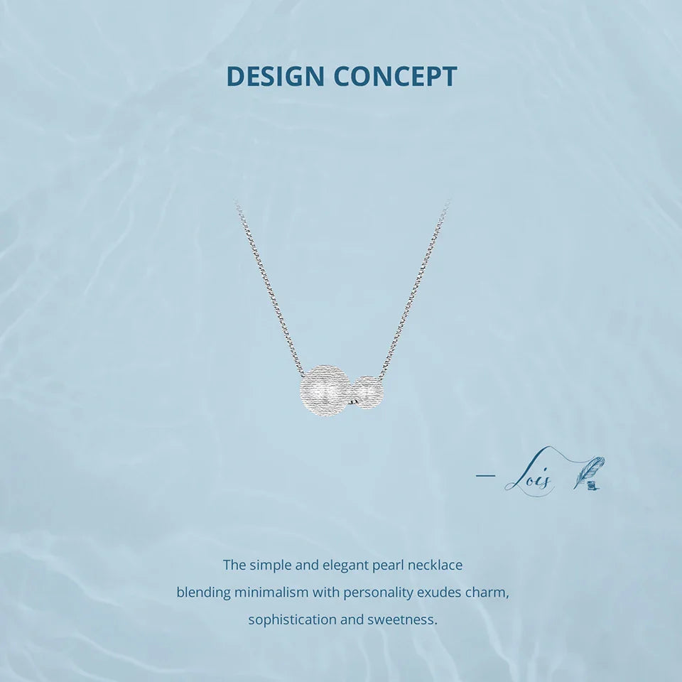 925 Sterling Silver Pearl Pendant Necklace for Women, Dainty Gold Plated Pearl Choker Necklaces Birthday Jewelry Gift