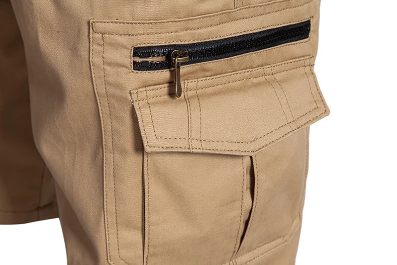 Men's Large Size Loose Casual Shorts Fashion Trendy Versatile Cotton Shorts Elastic Waist Summer Work Shorts