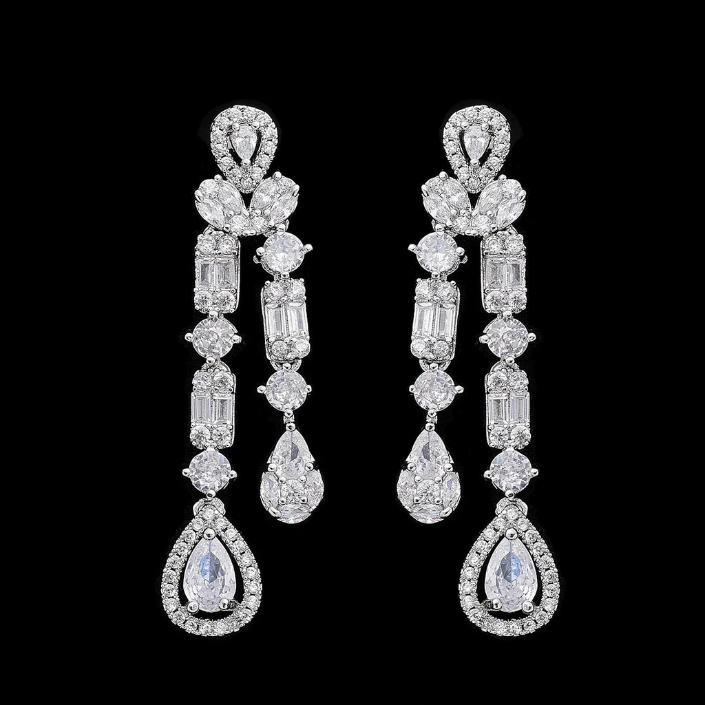2025 New 4-piece Ring Cubic Zirconia Bridal Wedding Jewelry Set, Dubai Nigeria Crystal Wedding Jewelry Set