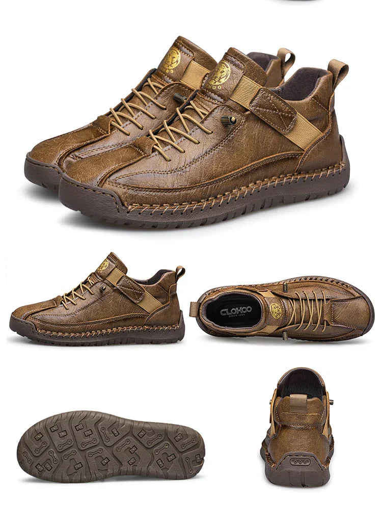 Handmade Men's High-Top Sport Casual Boots Breathable Outdoor Wear with Extended Size Options Classic Ankle Boots