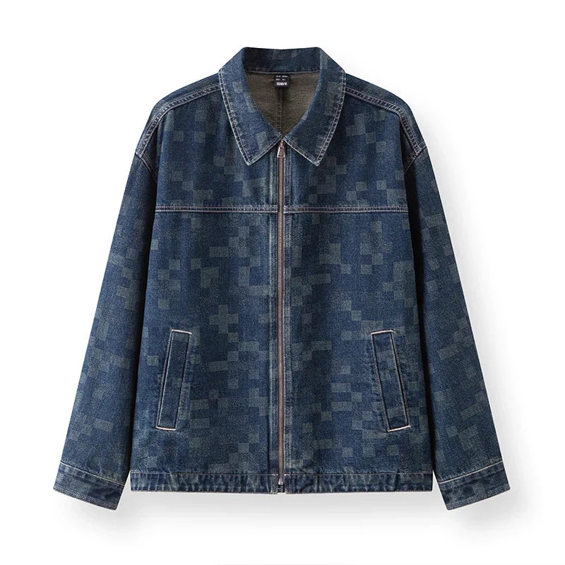 Jacket Men Vintage Denim Jacket Clothes 2025 New Spring Top Fashionable Trendy Versatile Denim Jacket