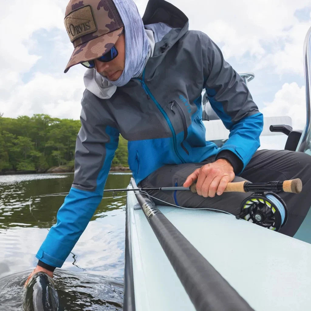Men's Ultralight 3L Wading Jacket Waterproof Breathable for Hunting Camping Fishing - Lightweight Outdoor Rain Outwear Jacket