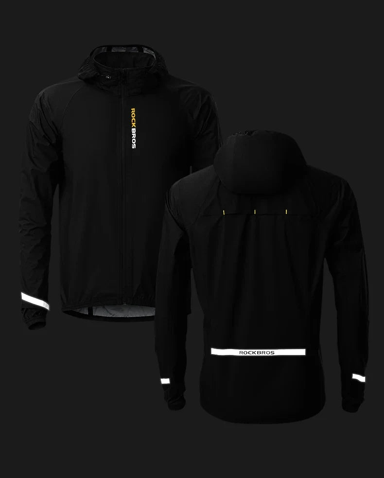 Raincoat Cycling Men Waterproof Jacket Bike E-bike Motorcycle Rainwear Reflective Logo Fishing Climbing Jacket