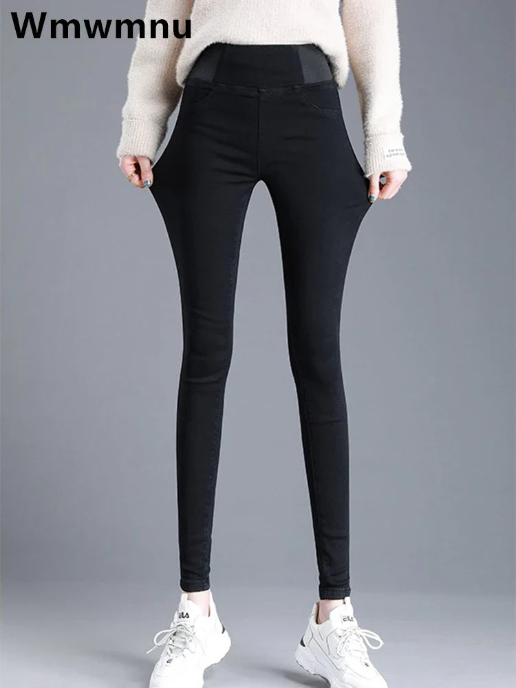High Waist Slim Denim Pants Stretch Leggings Vaqueros Casual Pantalones Jeans