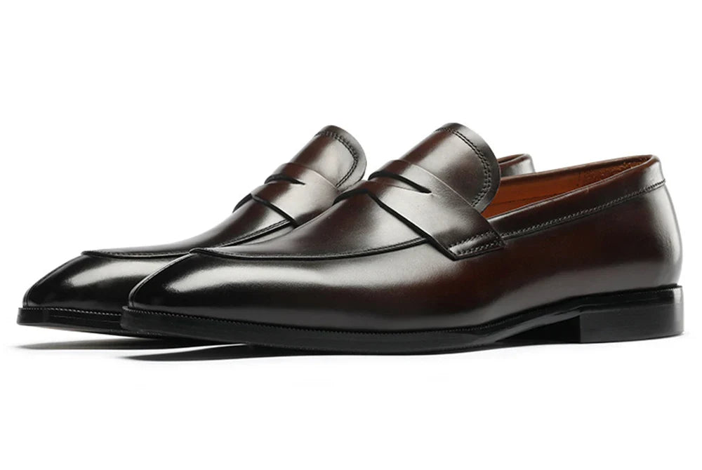 Men Loafer Casual Shoes Calf Leather Waterproofing Materials High Quality Wholesalers Online Formal Dress Slip-on Shoes