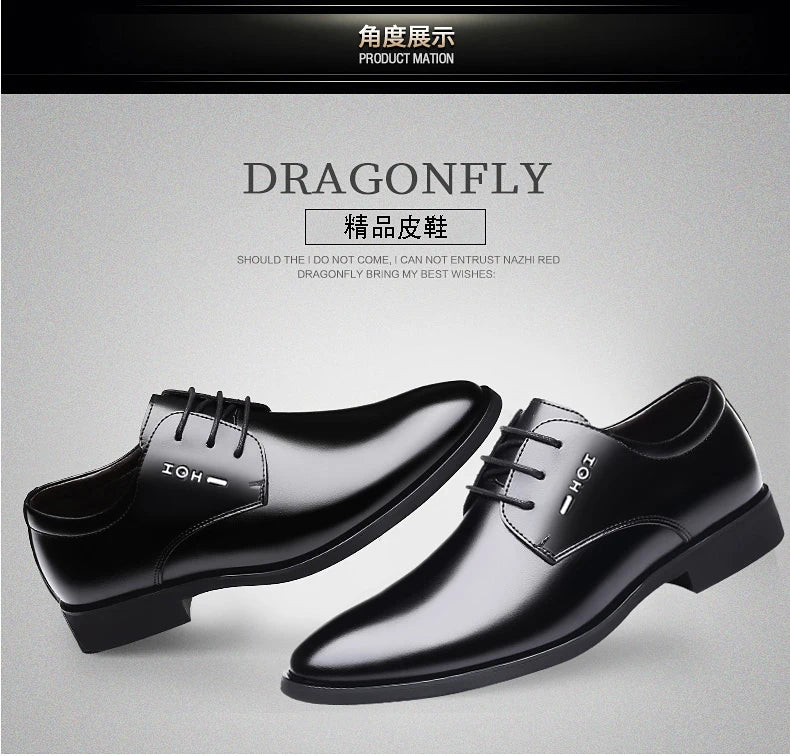 Men's New Business Leather Shoes Soft Soled Work Footwear Outdoor Non Slip Formal Shoes Fashion Casual Male Shoes Zapatos Homme
