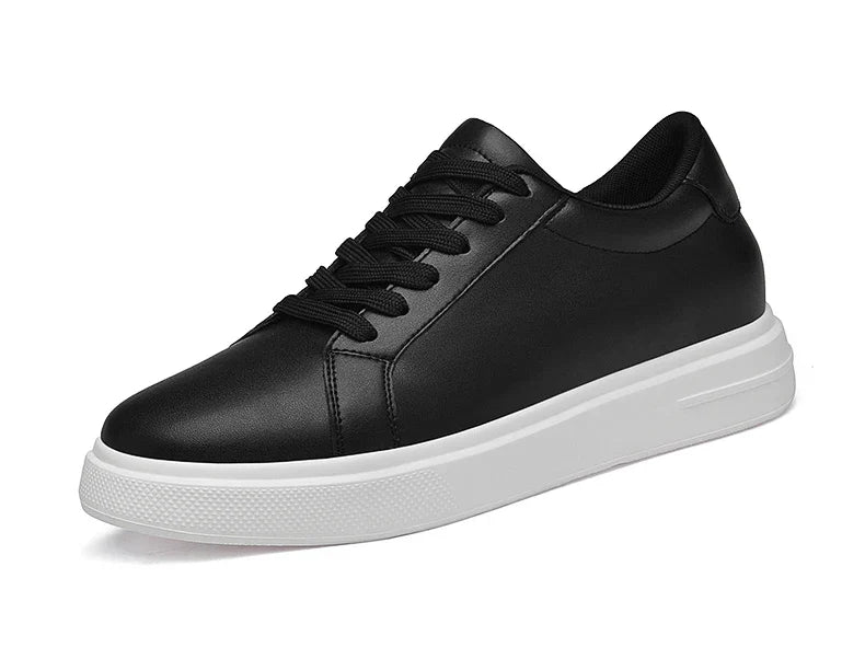 New  Men's Sneakers Elevator Shoes Heightening Height Increase Insole 6-10CM High Heels Shoes Leather Sport Shoes Men Shoes