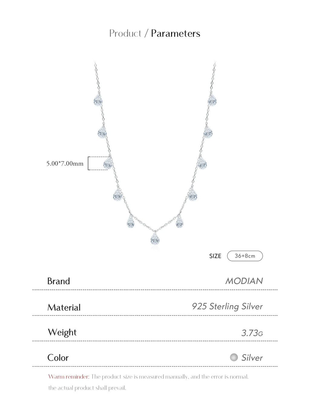 925 Sterling Silver Stackable Clavicle Chokers Necklace Sparkling Zircon Neck Chain for Women Fine Jewelry