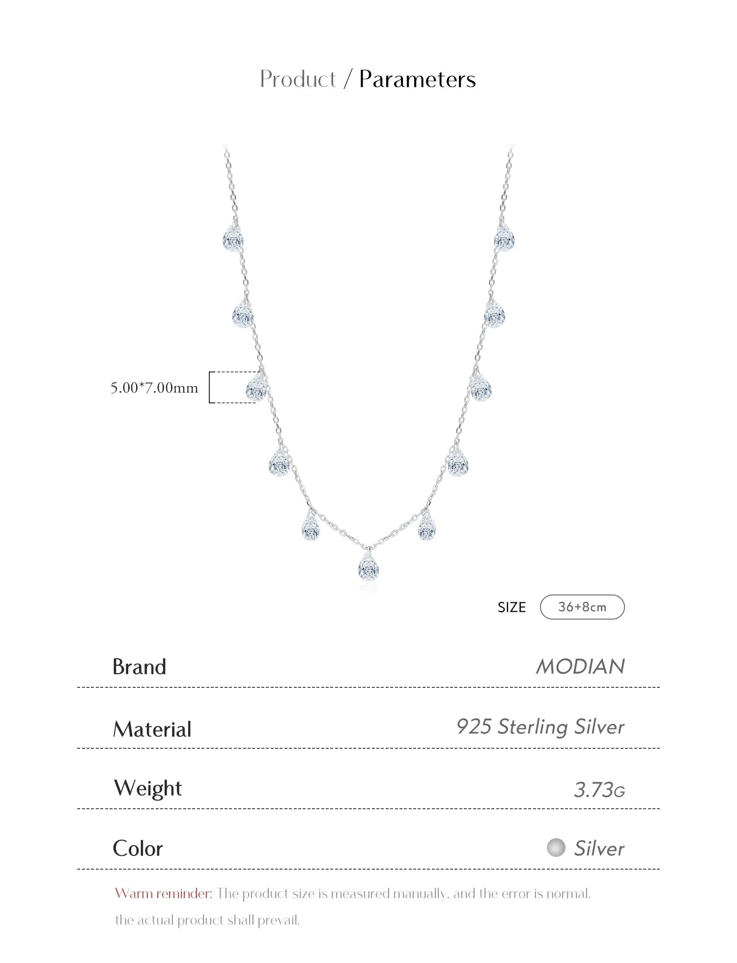 925 Sterling Silver Stackable Clavicle Chokers Necklace Sparkling Zircon Neck Chain for Women Fine Jewelry