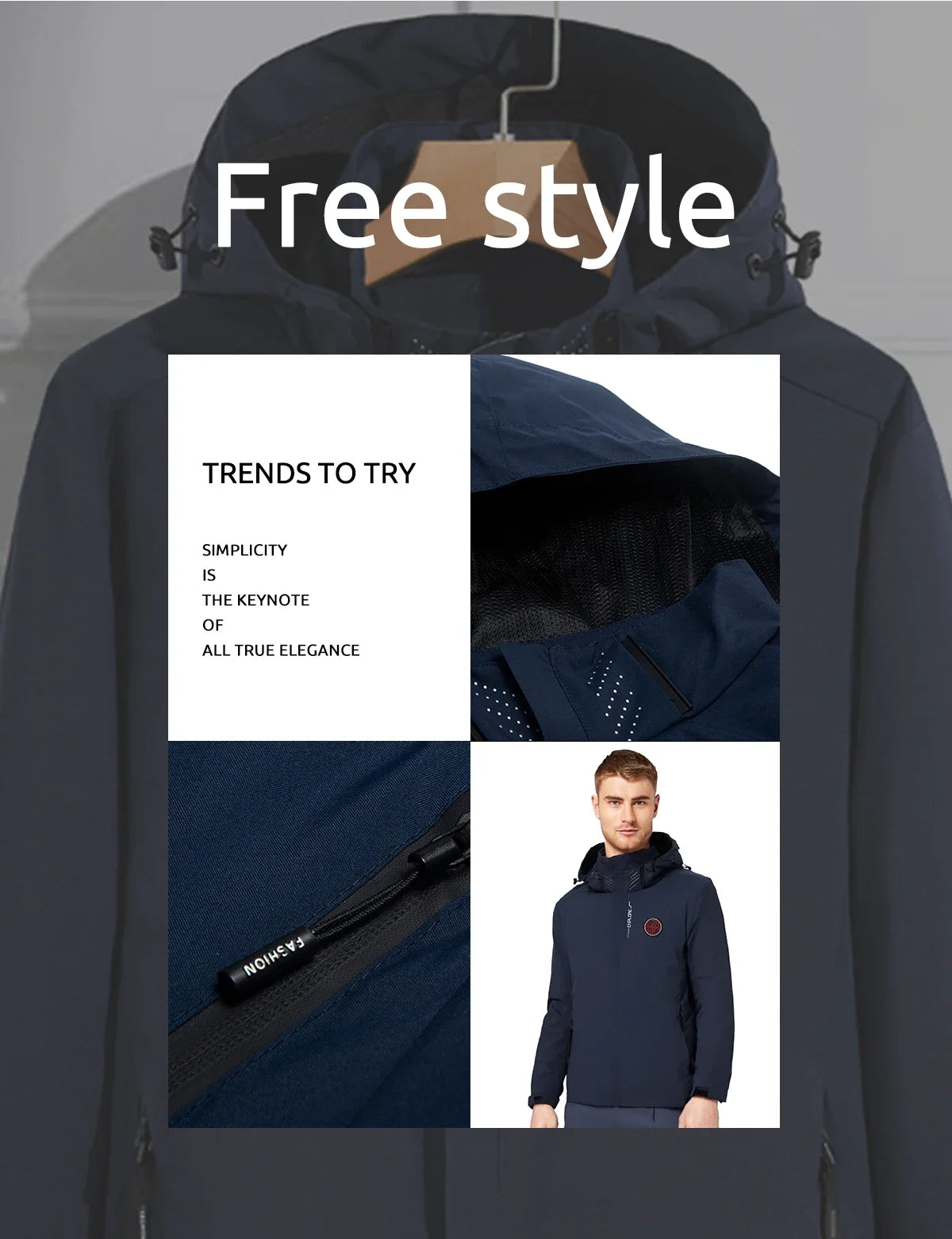 Men Interchange Jacket Spring Outdoor Mountaineering On Foot Jacket Couple Fashion Women Thin Zipper Coat Male