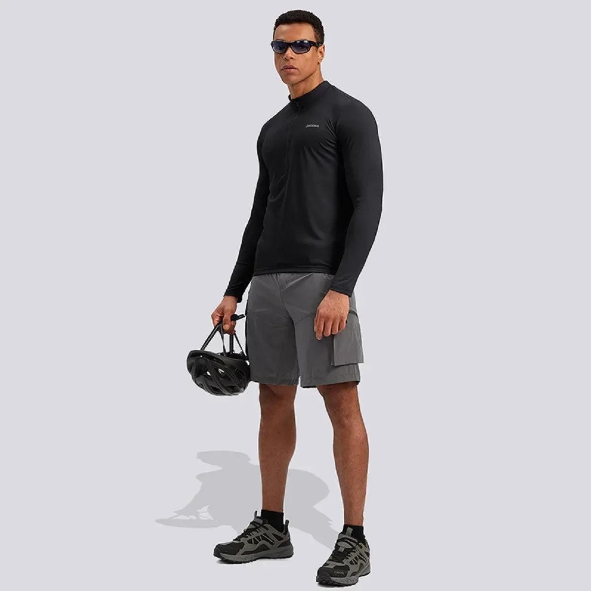 Men Cycling Jersey Long Sleeve Mountain Bike Shirt Three Pocket safty Reflective Cycling Jacket Sportswear Camisetas De Hombre