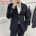 Traje De Boda De Alta Calidad Para Hombre, Traje Profesional De Negocios A La Moda, Chaleco Y Pantalones, Conjunto De 3/2 Piezas