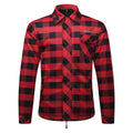 Men's Women's Winter Motorcycle Jacket Warm Motocross Motorbike Checkered Casual Outdoor Riding Shirts