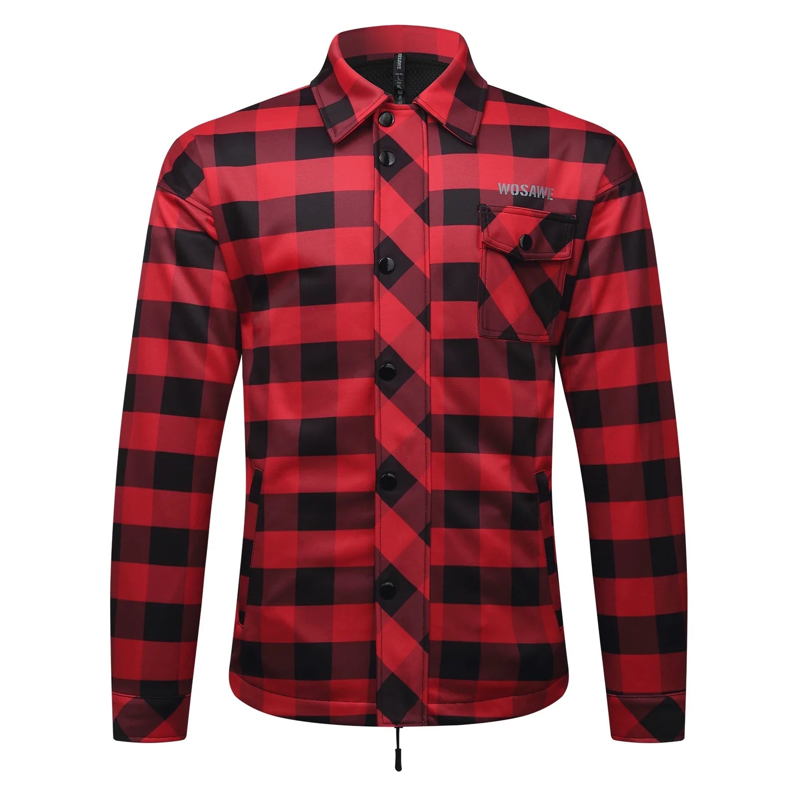 Men's Women's Winter Motorcycle Jacket Warm Motocross Motorbike Checkered Casual Outdoor Riding Shirts