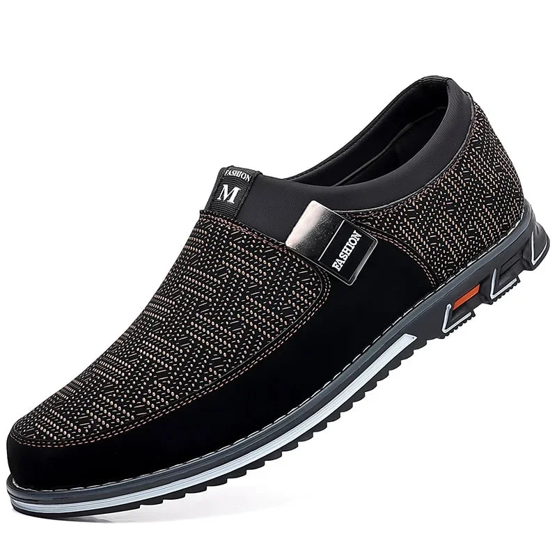 Men's Smart Casual Slip On Loafers With Assorted Colors, Dress Up Walking Shoes