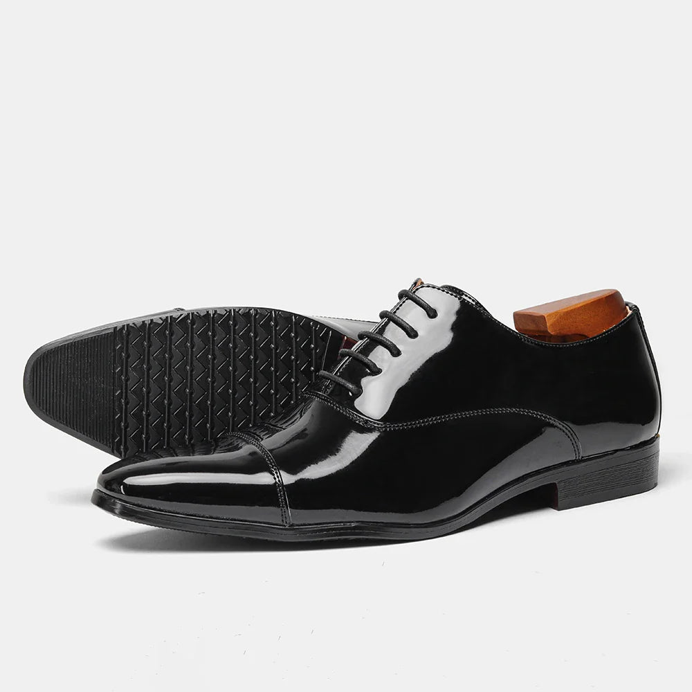 Men's Fashionable Comfortable Social Shoes – Leather Slip-On Dress Footwear EU 40–48