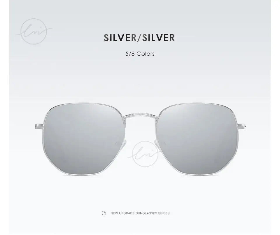New Fashion Women Hexagon Sunglasses Men Retro Polarized Driving Coating Mirror Sun Glasses Goggle UV400 Eyewear gafas de sol