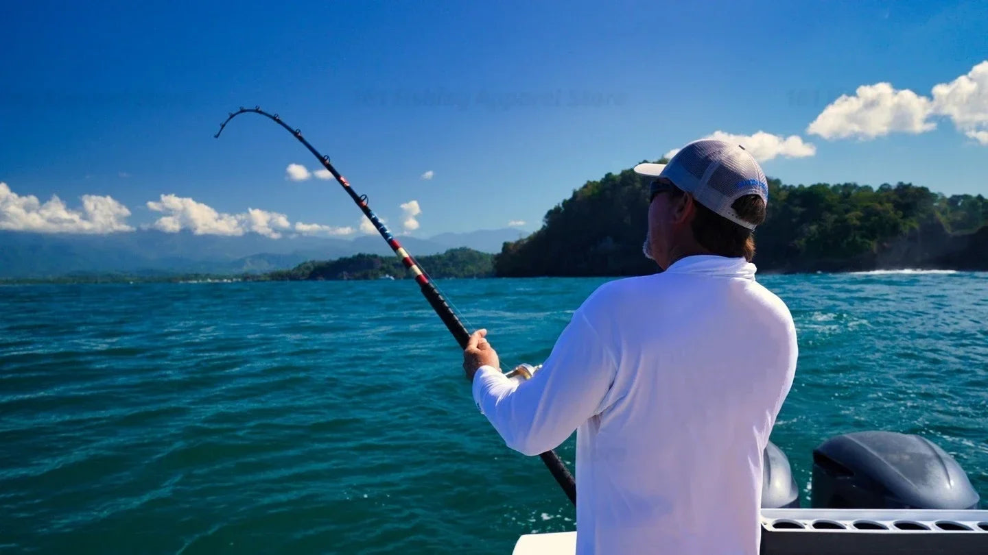 Men Hood Fishing Shirt long sleeve fishing t shirt uv protection Fishing Apparel