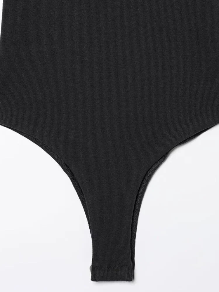 HXAO Female Bodysuit Summer Slip Off Shoulder One Piece Swimsuits Corset Backless Bodysuits Sexy Women Beach Black Brown Body