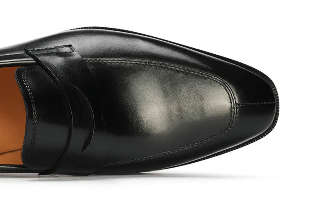Men Loafer Casual Shoes Calf Leather Waterproofing Materials High Quality Wholesalers Online Formal Dress Slip-on Shoes