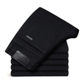 Men's Slim Fashion Denim High Quality Male Pants Elastic Black Blue Leisure Jeans Brand Clothing